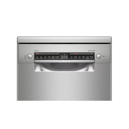 Bosch 45cm Series 6 Freestanding Slimline Dishwasher - Stainless Steel