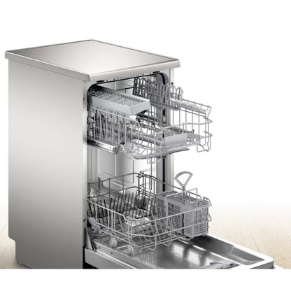 Bosch 45cm Series 6 Freestanding Slimline Dishwasher - Stainless Steel