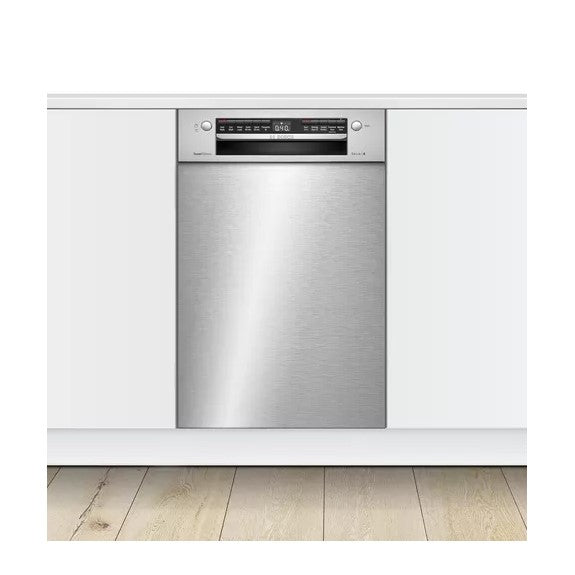 Bosch 45cm Series 6 Built-Under Slimline Dishwasher - Stainless Steel