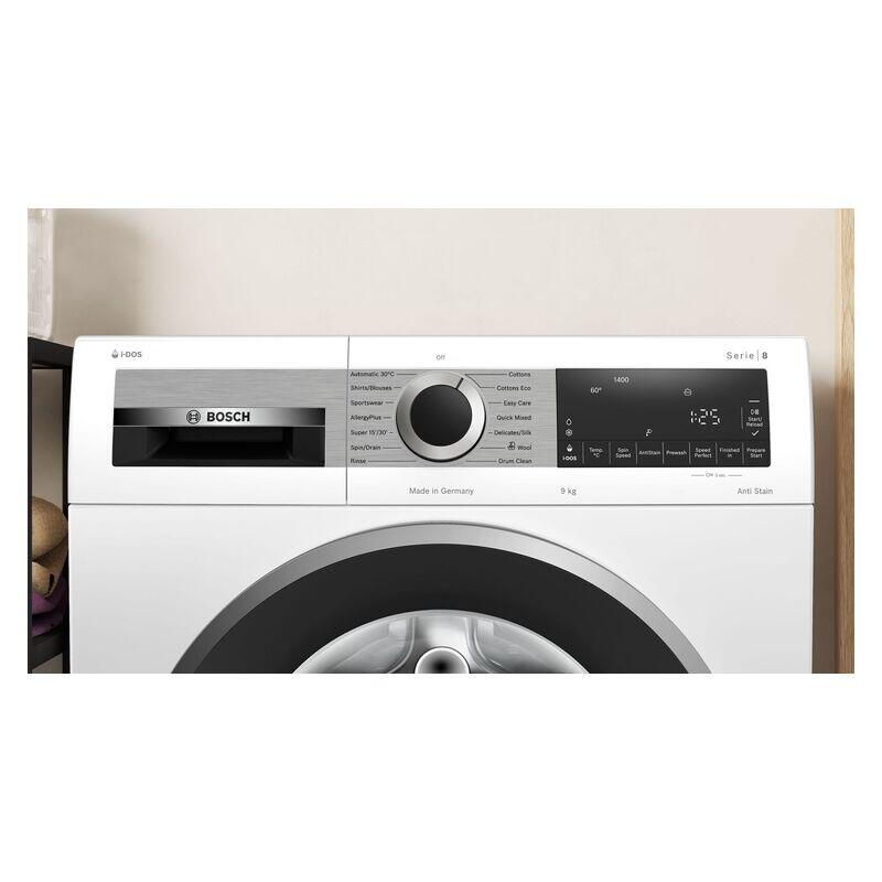 Bosch 9kg Front Load Washing Machine - White (Series 8)