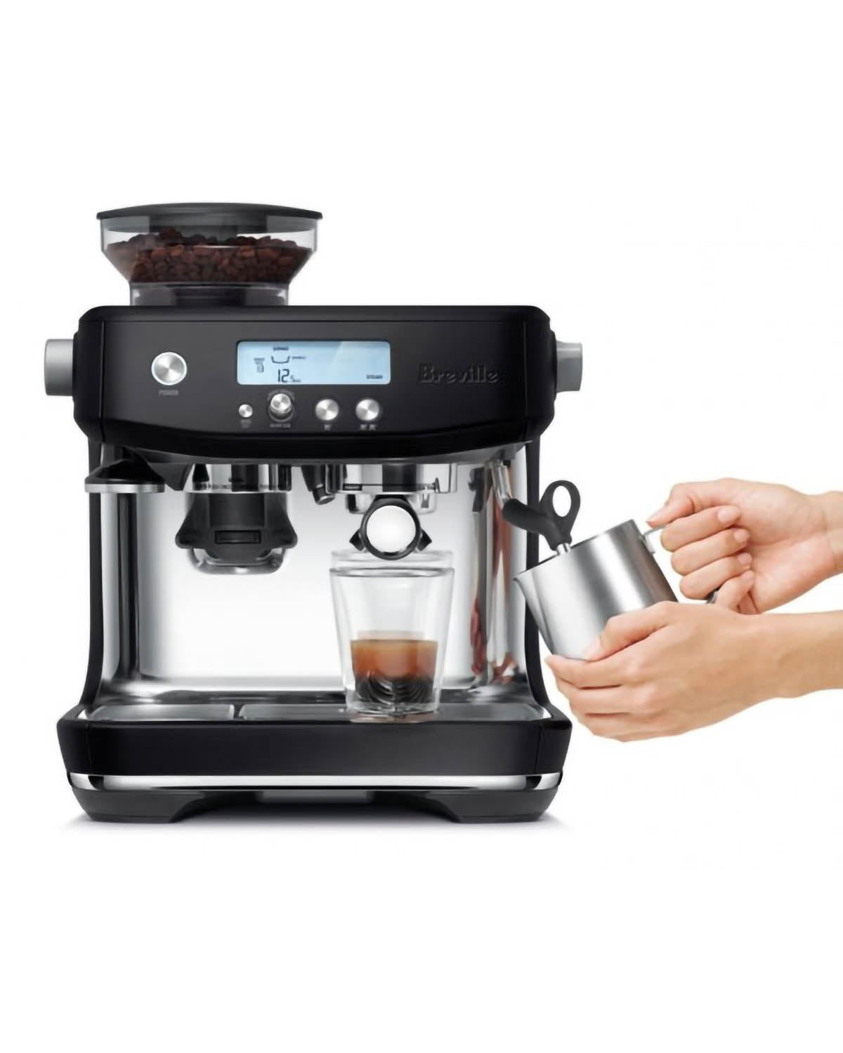 Breville The Barista Pro Manual Espresso Machine - Black Truffle