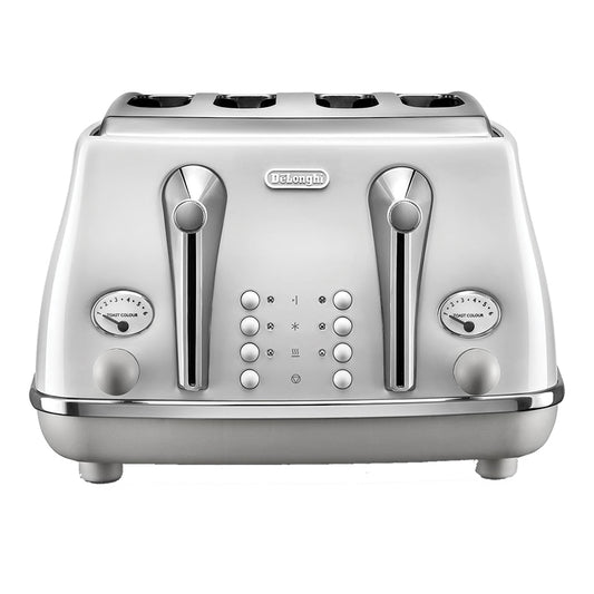 DeLonghi Icona Capitals 4 Slice Toaster - Sydney White