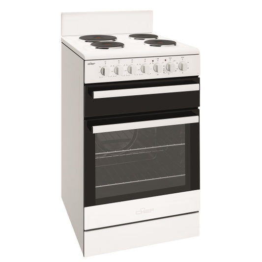 Chef 54cm Electric Upright Cooker - White