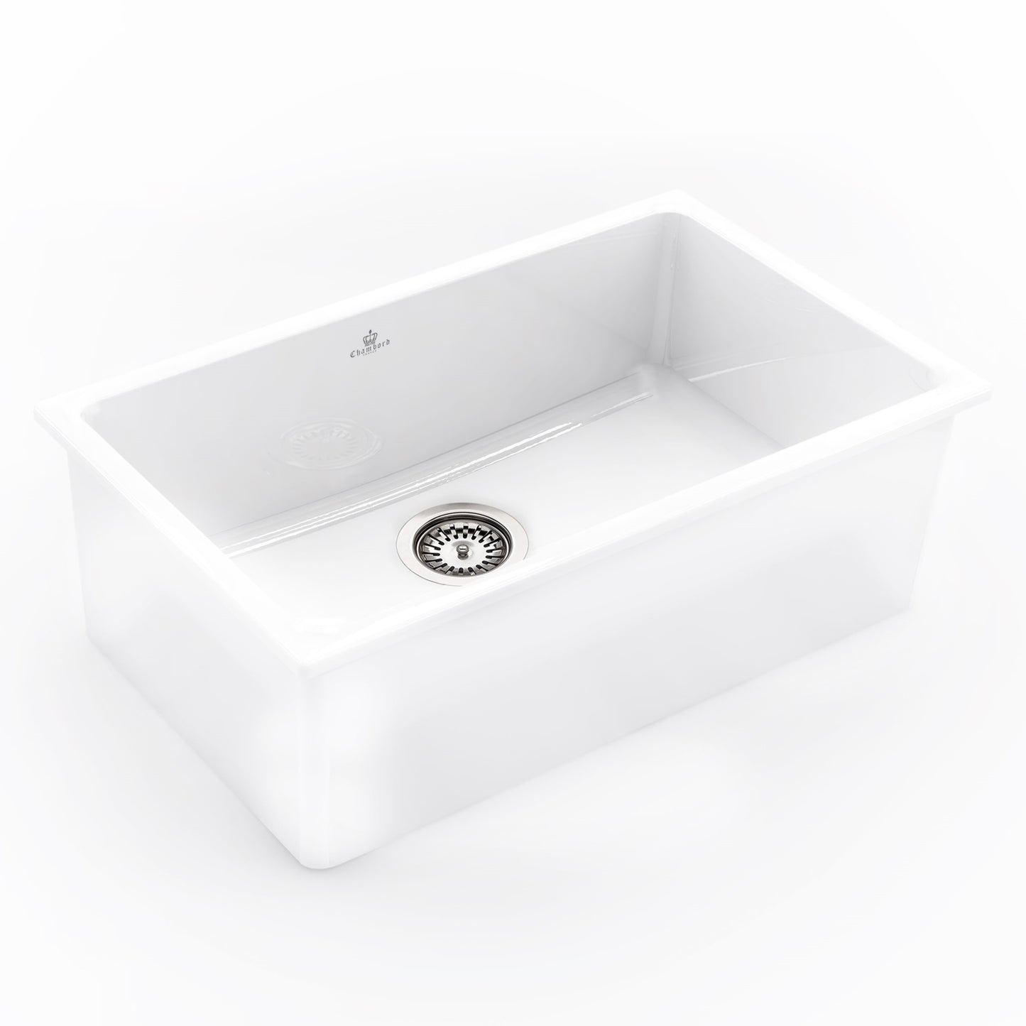 Chambord 760X1460X255MM Constance IV Fireclay Sink - White