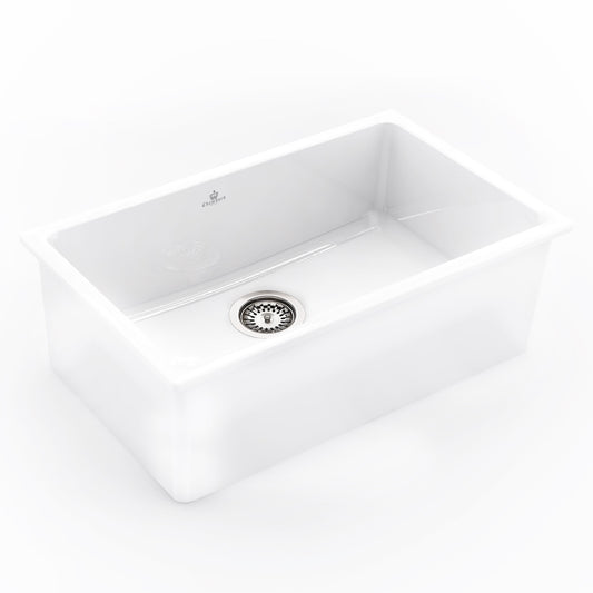 Chambord 760X1460X255MM Constance IV Fireclay Sink - White