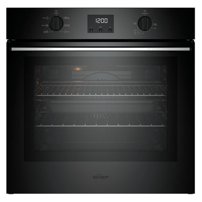 Chef 60cm 6 Function Oven with Airfry and 10A Plug - Matte Black