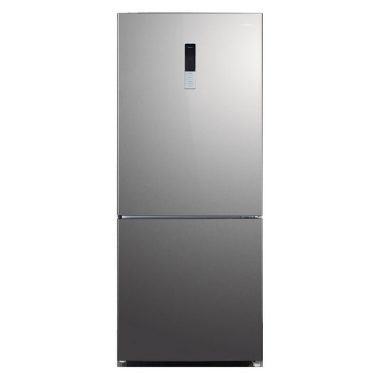 CHiQ 396L Bottom Mount Fridge Freezer - Stainless Steel