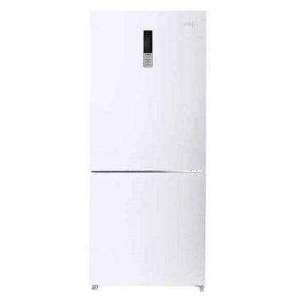 CHiQ 396L Bottom Mount Fridge Freezer - White