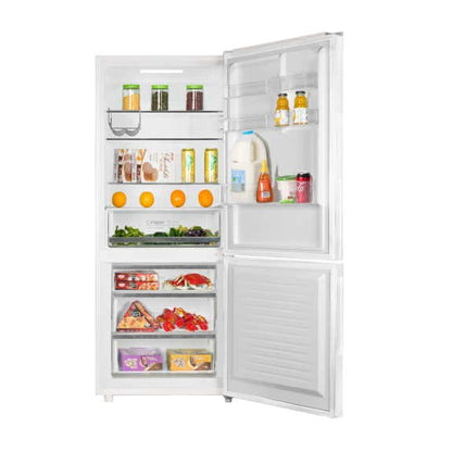 CHiQ 396L Bottom Mount Fridge Freezer - White