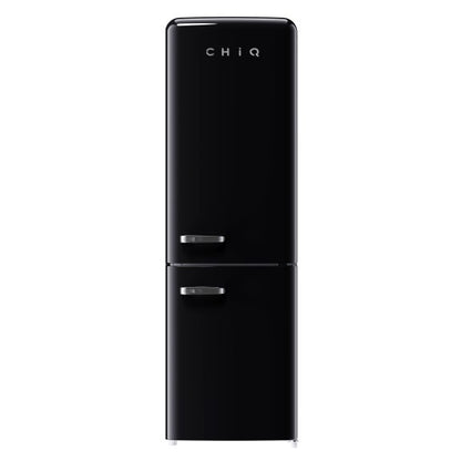 CHiQ 231 Litre Retro Style Bottom Mount Fridge - Black