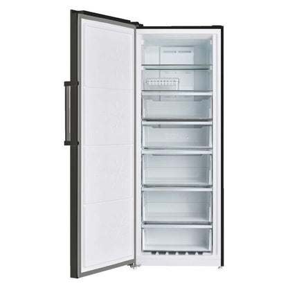CHiQ 380L Hybrid Frost Free Freezer - Black Steel (Left Hinge)