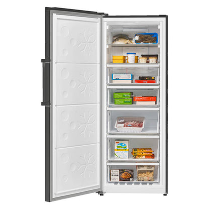 CHiQ 380L Hybrid Frost Free Freezer - Black Steel (Left Hinge)
