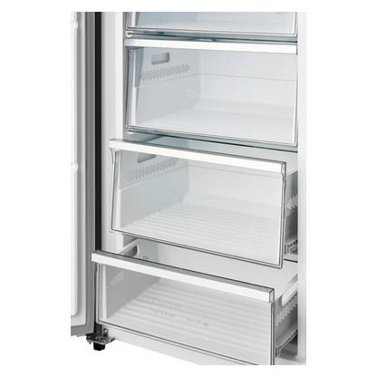 CHiQ 380L Hybrid Frost Free Freezer - Black Steel (Left Hinge)