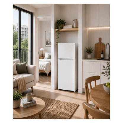 CHiQ 202L Top Mount Fridge with 5 Star Inverter Technology - White