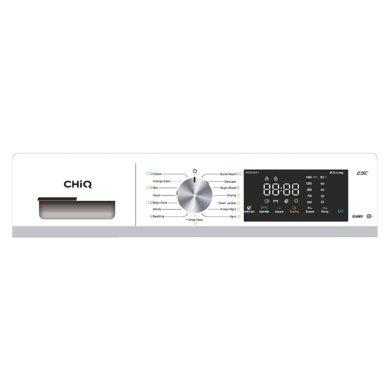 CHiQ 8.5/5kg Front Load Washer & Dryer Combo - White