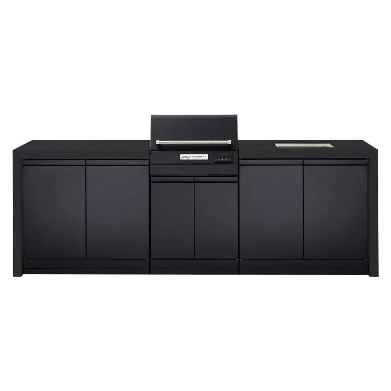 Crossray eXtreme Electric Outdoor Kitchen with Sink - Black