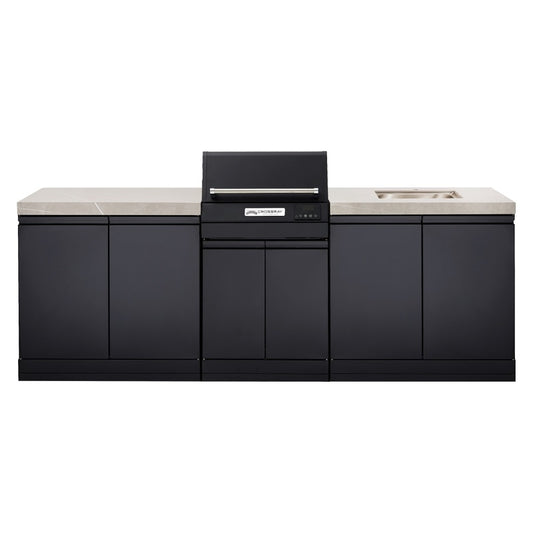 Crossray Grey Outdoor Extreme Electric BBQ Kitchen With Sink