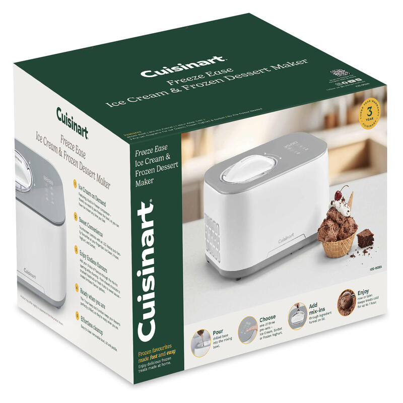 Cuisinart Freeze Ease Ice Cream & Frozen Dessert Maker