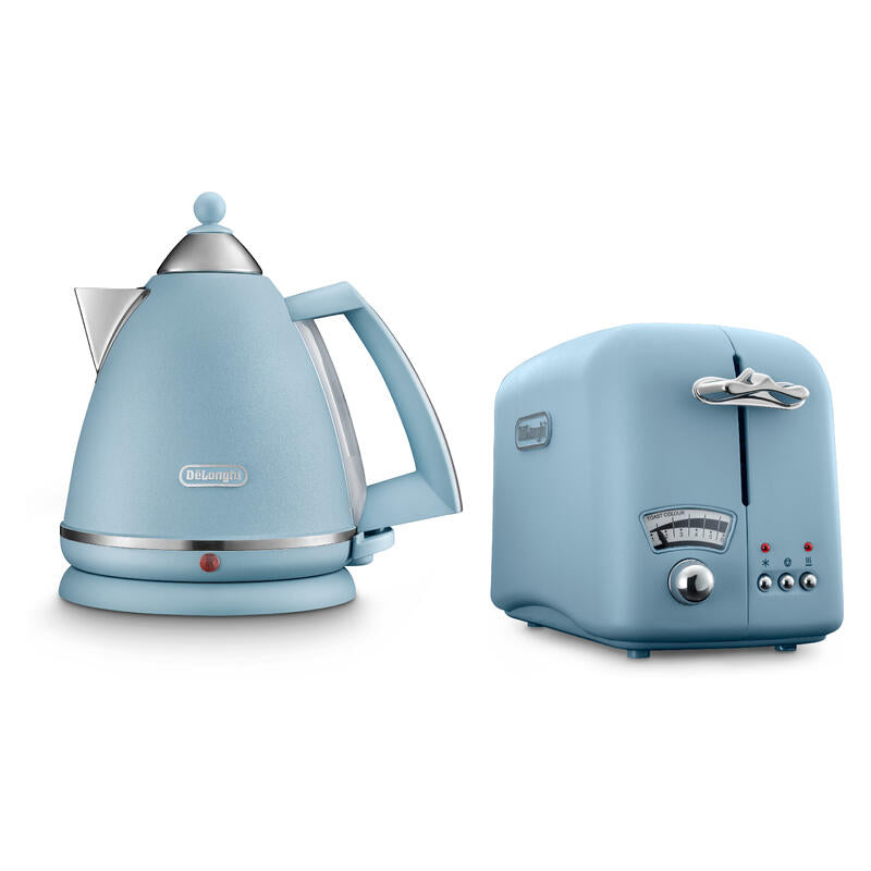 DeLonghi Argento Kettle & 2-Slice Toaster Pack - Blue – Billy Guyatts