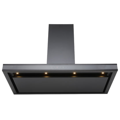 Schweigen 90cm Rangehood Canopy Silent Moderate Cooking - Black