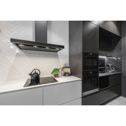 Schweigen 90cm Rangehood Canopy Silent Moderate Cooking - Black