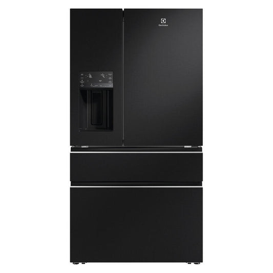 Electrolux 609L French Door Fridge Freezer with Ice & Water Dispenser - Matte Black (UltimateTaste 900)