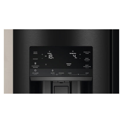 Electrolux 609L French Door Fridge Freezer with Ice & Water Dispenser - Matte Black (UltimateTaste 900)