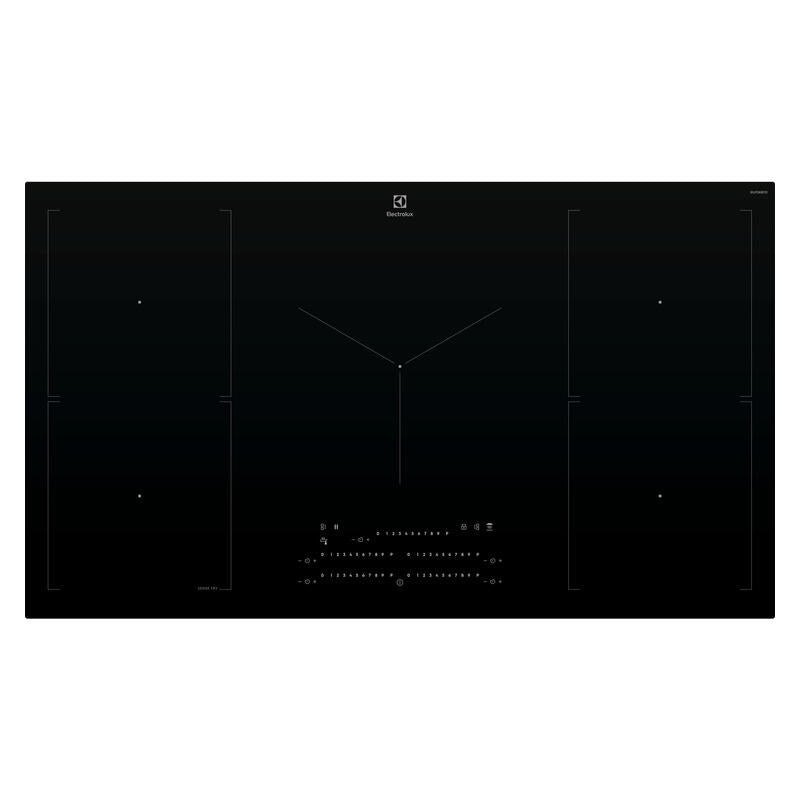 Electrolux 90cm 5 Zone Induction Cooktop - SenseFry - Black (Series 700)