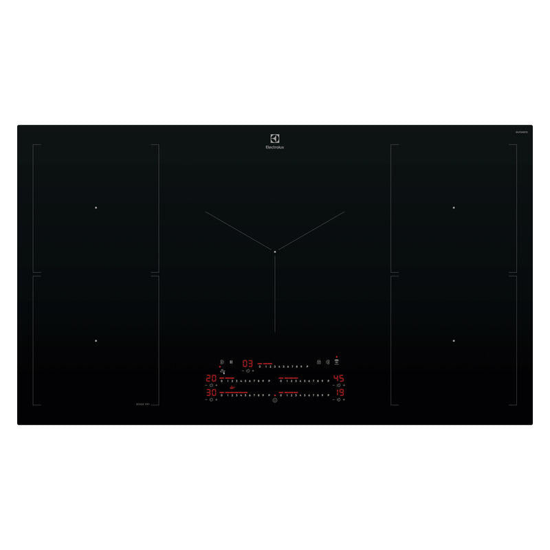 Electrolux 90cm 5 Zone Induction Cooktop - SenseFry - Black (Series 700)