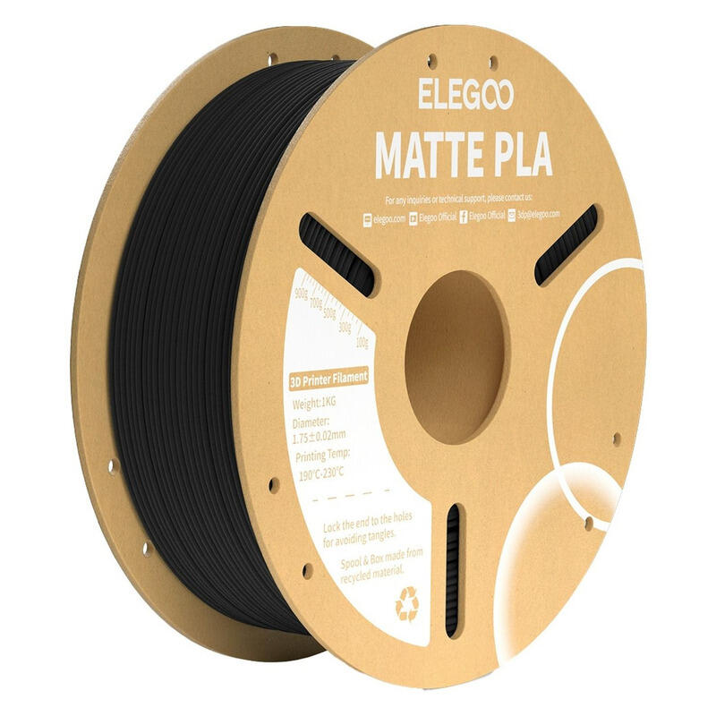 Elegoo 1.75mm 1kg PLA Filament - Matte Black