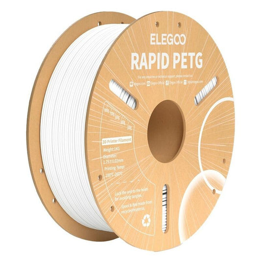 Elegoo 1.75mm 1kg Rapid PETG Filament - White