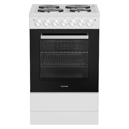 Euromaid 50cm Electric Freestanding Cooker - White