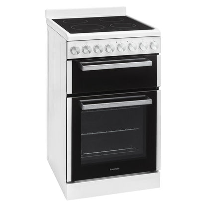 Euromaid 54cm Freestanding Electric Cooker - White