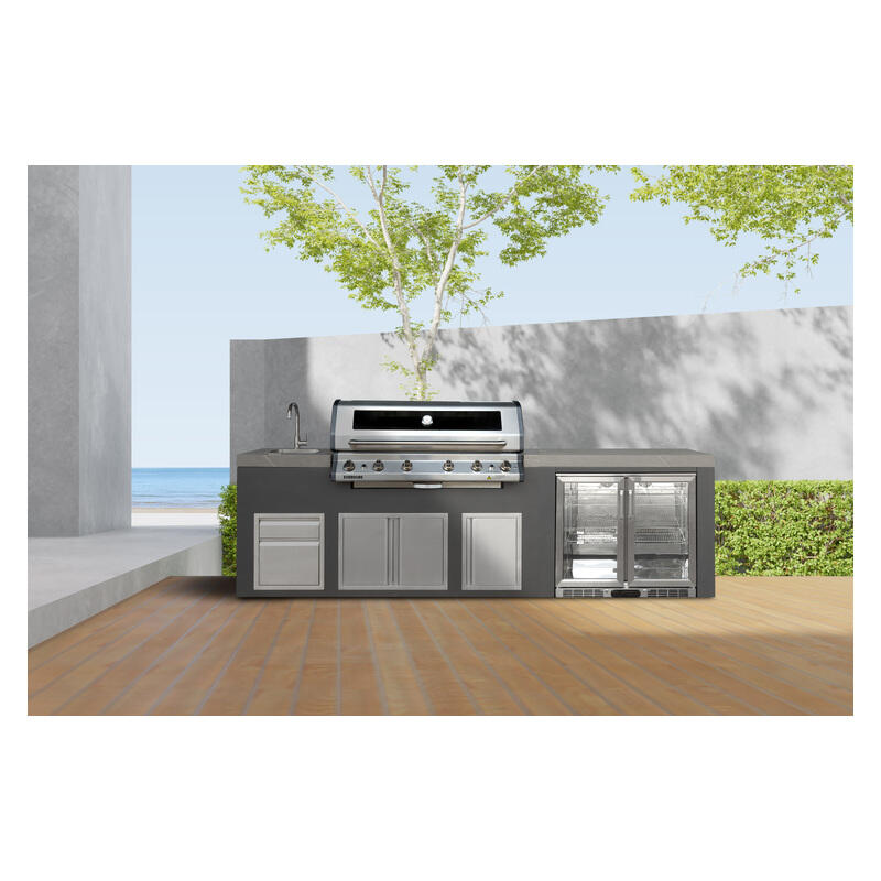 Everdure Bayview Outdoor Kitchen 6 Burner LPG Sink with Beverage Cooler