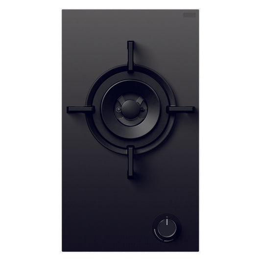 Fisher & Paykel 30cm Series 9 1 Burner Gas Cooktop - Black Glass
