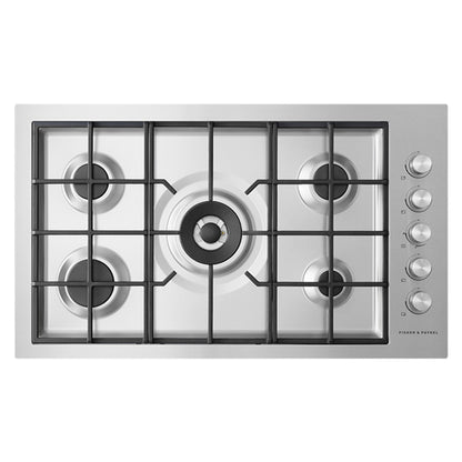 Fisher & Paykel 90cm Series 9 5 Burner Gas Cooktop, Flush Fit, LPG