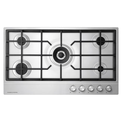 Fisher & Paykel 90cm Series 7 5 Burner Gas Cooktop, Natural Gas