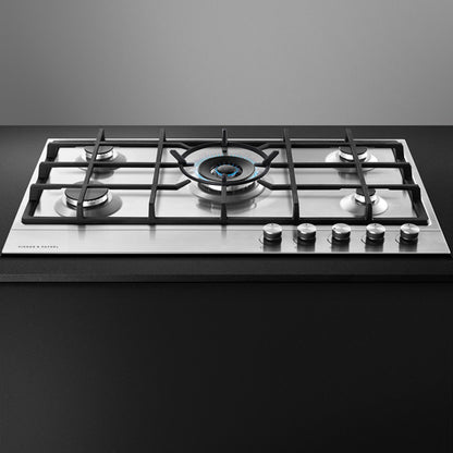 Fisher & Paykel 90cm Series 7 5 Burner Gas Cooktop, Natural Gas
