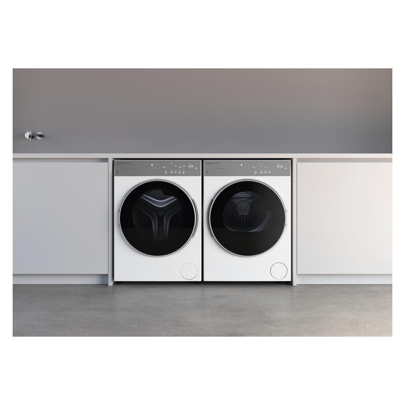 Fisher & Paykel 8kg Smart Heat Pump Condenser Dryer - Woolmark Black - White (Series 5)