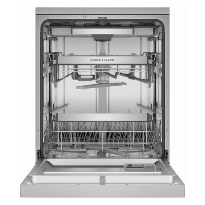 Fisher & Paykel 60cm Freestanding Sanitise Dishwasher - Stainless Steel
