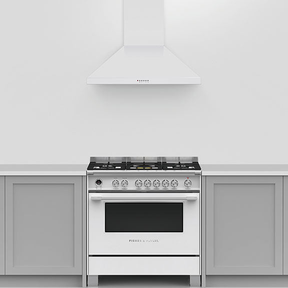 Fisher & Paykel 90cm Canopy Rangehood - White