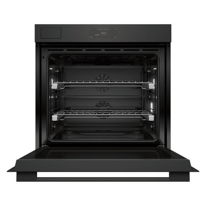 Fisher & Paykel 76cm Minimal Pyrolytic Steam Assist Oven - Black Glass (Series 11)