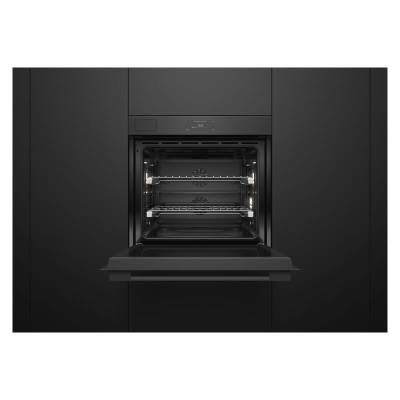 Fisher & Paykel 76cm Minimal Pyrolytic Steam Assist Oven - Black Glass (Series 11)