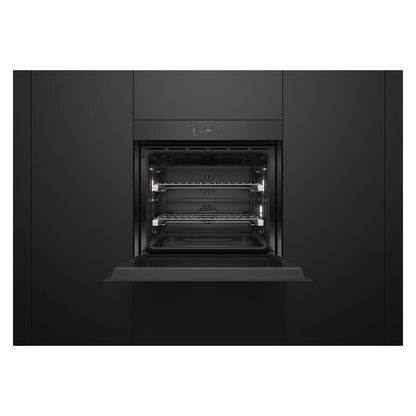 Fisher & Paykel 76cm Minial Handleless Pyrolytic Oven - Black Glass (Series 9)