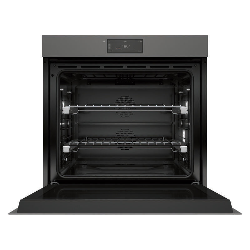 Fisher & Paykel 76cm Minimal Handleless Pyrolytic Oven - Grey Glass (Series 9)