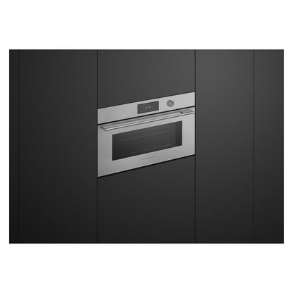 Fisher & Paykel 76cm Contemporary Combi-Microwave Oven - Brushed Silver Glass (Series 9)