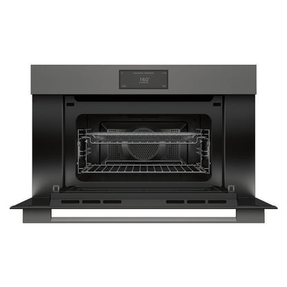Fisher & Paykel 76cm Minimal Compact Combi-Microwave Oven - Grey Glass (Series 9)
