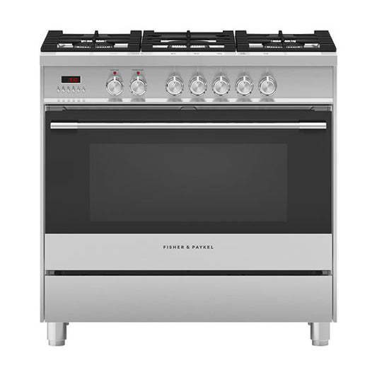 Fisher & Paykel 90cm Series 5 Classic 5 Burner Dual Fuel Cooker