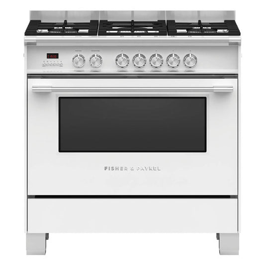 Fisher & Paykel 90cm Series 7 Classic 5 Burner Dual Fuel Cooker