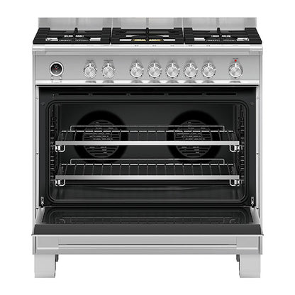 Fisher & Paykel 90cm Series 9 Classic 5 Burner Dual Fuel Pyrolytic Cooker
